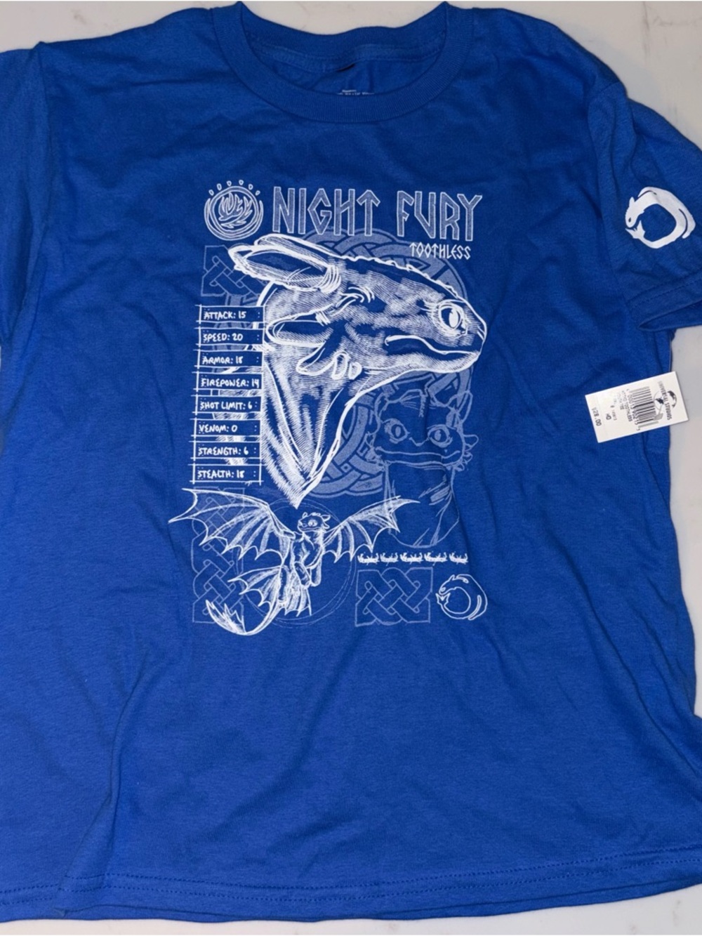 Universal Studios How to train your dragon toothless kids shirt